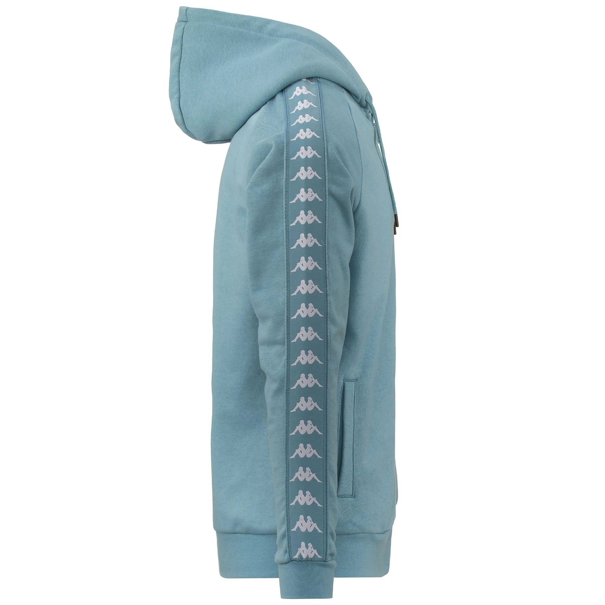 222 BANDA ZAMIN 2 - Fleece - Jacket - Man - BLUE STONE-WHITE