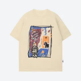 Abstract Sketch Graphic Tee