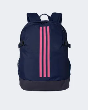 Adidas 3 Stripes Power Unisex Training Bag Navy/Pink Dm7682