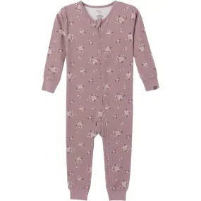 Baby & Toddler Girls Medium Lilac Posies Hacci Footless Pajamas