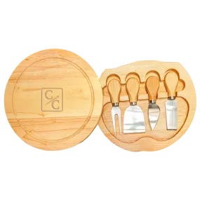 Bamboo Cheeseboard with Cutlery set (BB01)