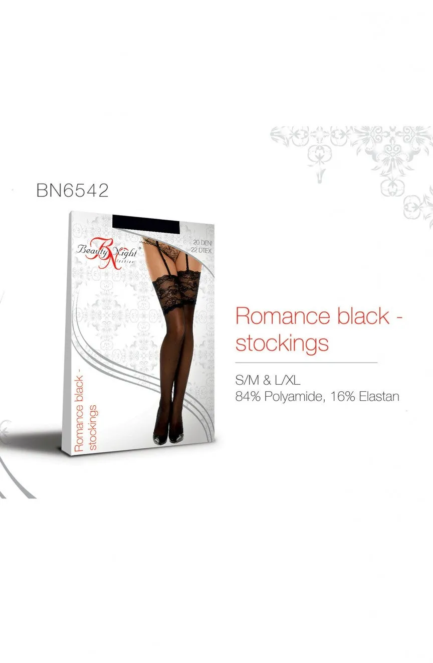 Beauty Night Romance Stockings Black