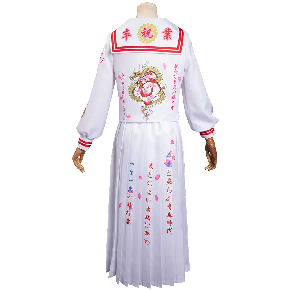 Bosozoku Cosplay Costume Japanese School Uniform Skirts Outfits Halloween Carnival Suit