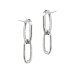 Chainlink Studs - Silver