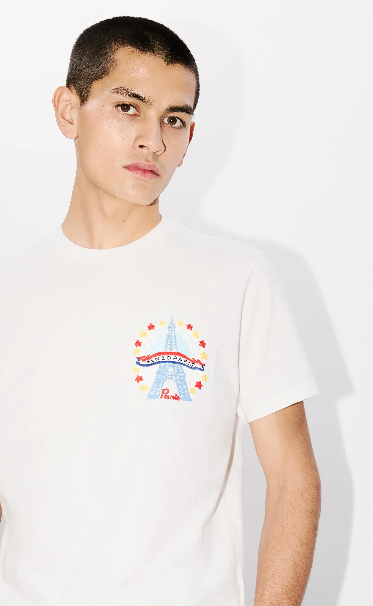 DRAWN VARSITY SLIM OFF WHITE T-SHIRT