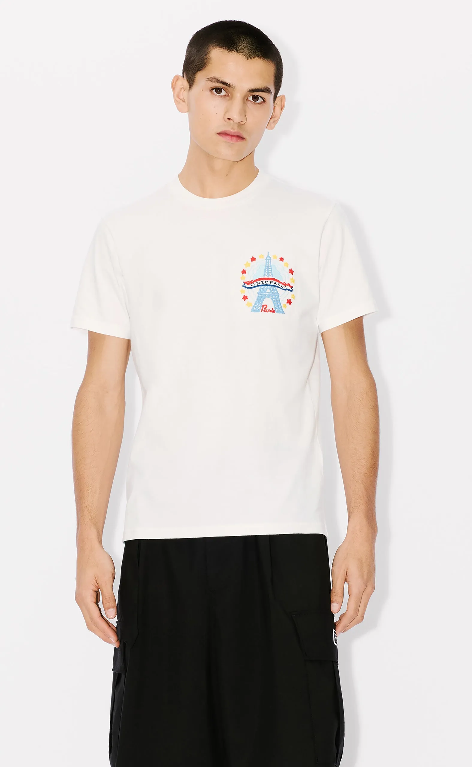 DRAWN VARSITY SLIM OFF WHITE T-SHIRT