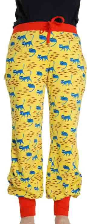 DUNS Adult Baggy Pants - Cat Lemon Chrome