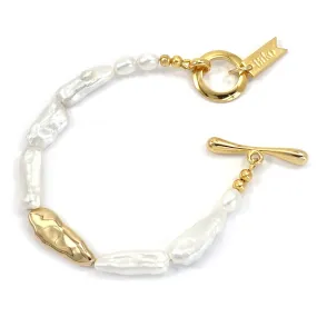 Elle Pearl Bracelet - Gold