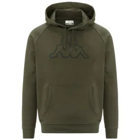 LOGO  KORPO ZAIVER - Fleece - Hoodie - Man - GREEN OLIVINE-GREEN RIFLE