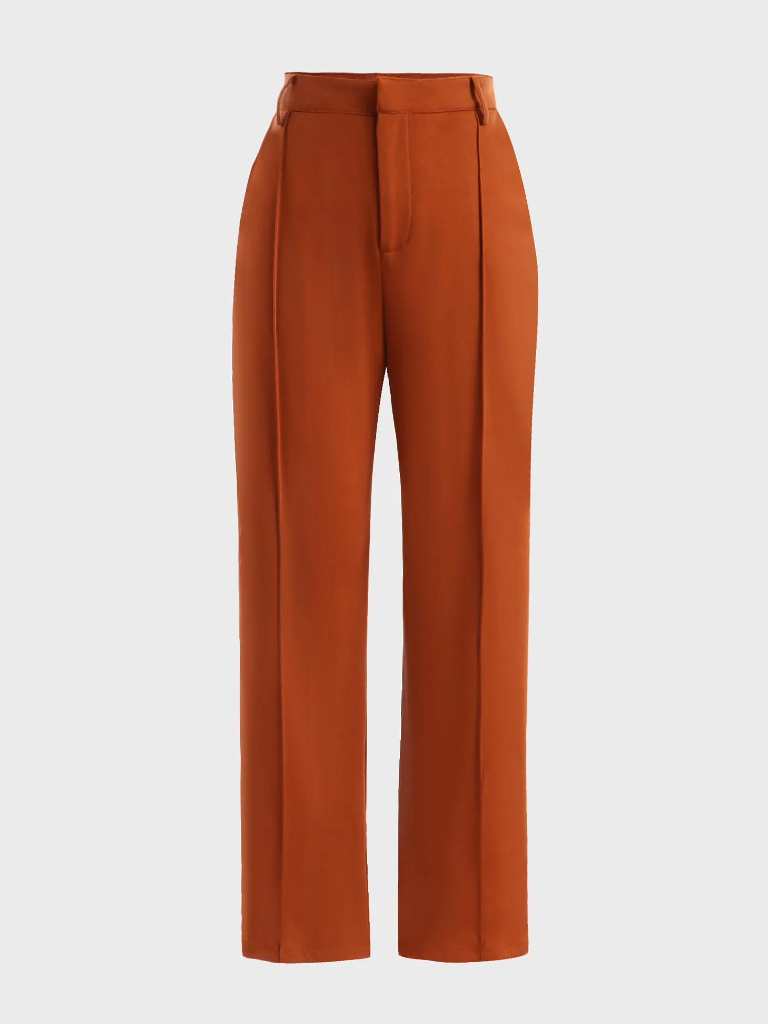 Midsize Modern Chic High-Waisted Dress Pants