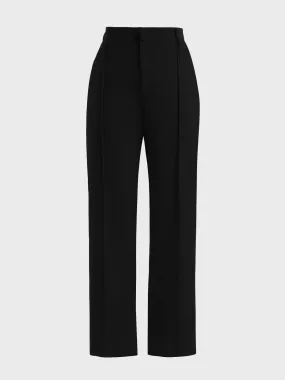 Midsize Modern Chic High-Waisted Dress Pants