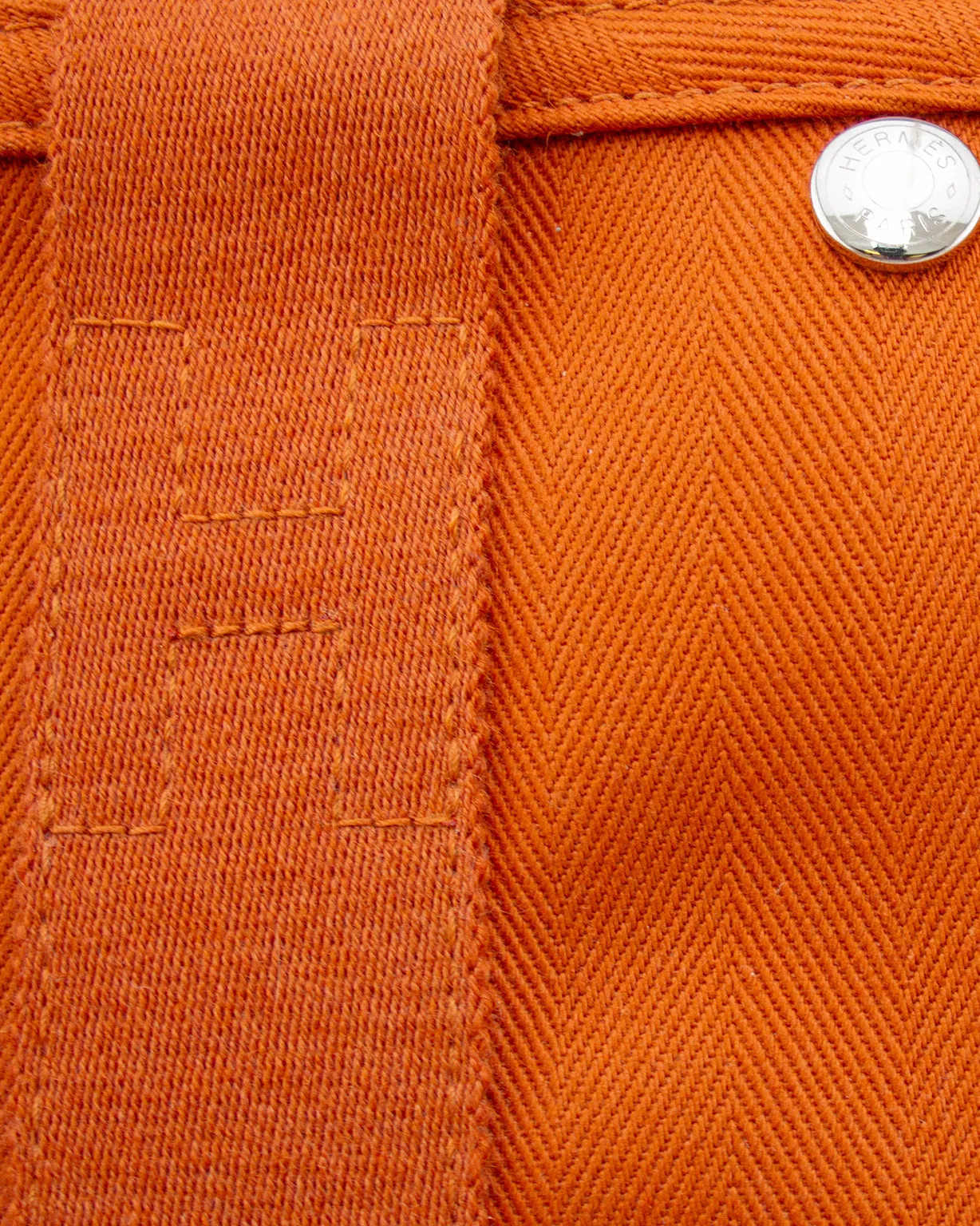 Orange Valparaiso PM Toile & Leather Bag