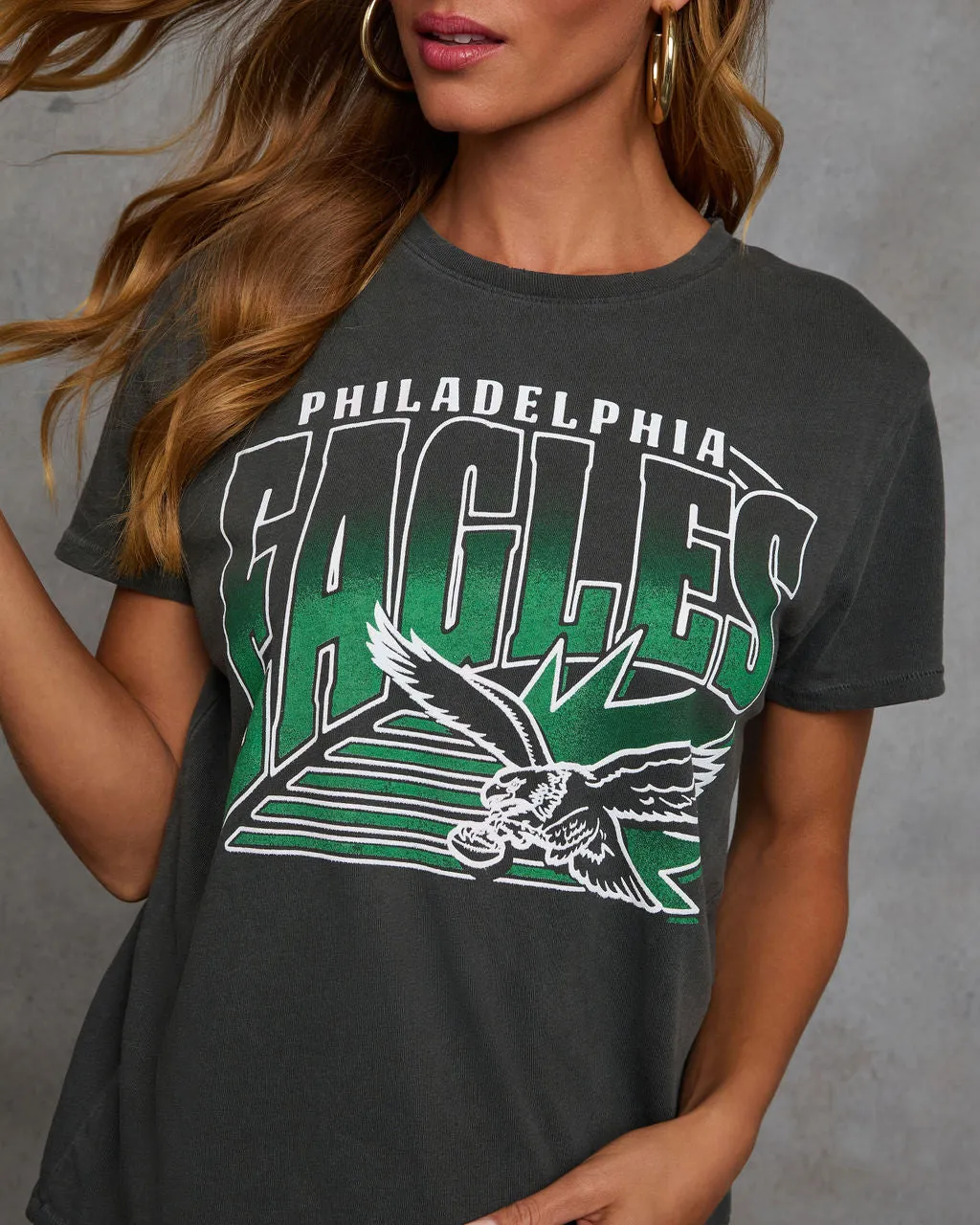 Philadelphia Eagles Short Sleeve Graphic Top