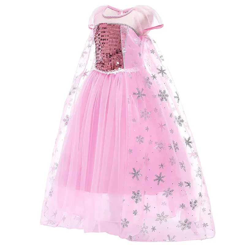 Pink Princess Costume Dress Set (Including 5 Pieces)