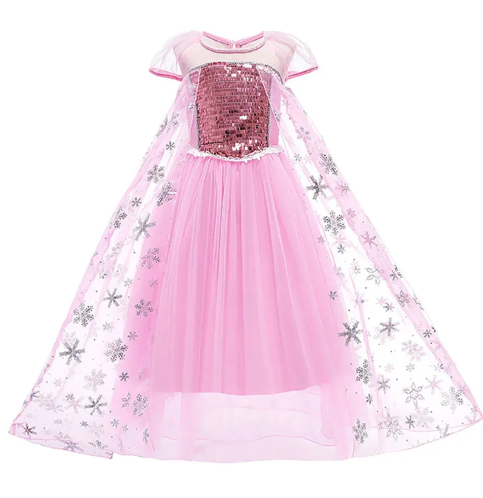 Pink Princess Costume Dress Set (Including 5 Pieces)