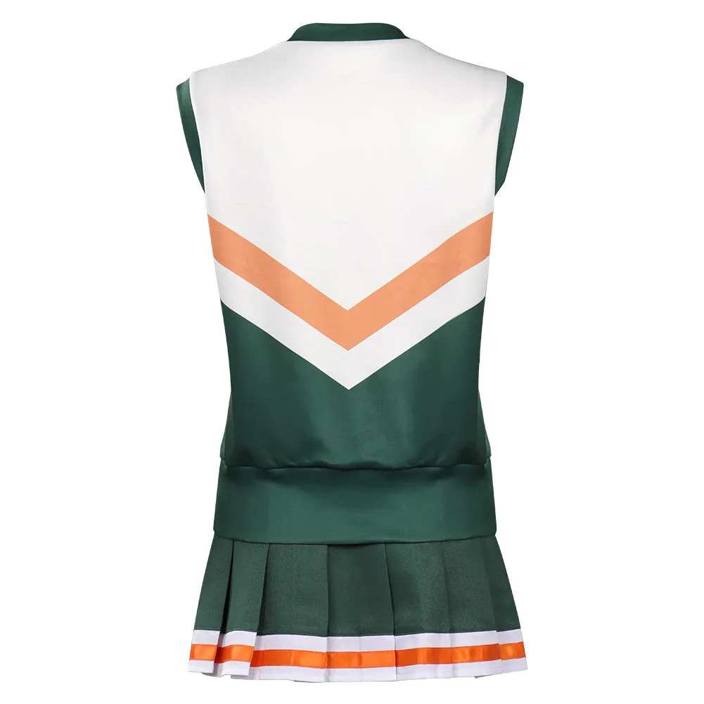 Stranger Things Season 4 Hawkins High School Cheerleading Cosplay Costume Top Skirt Outfits Halloween Carnival Suit