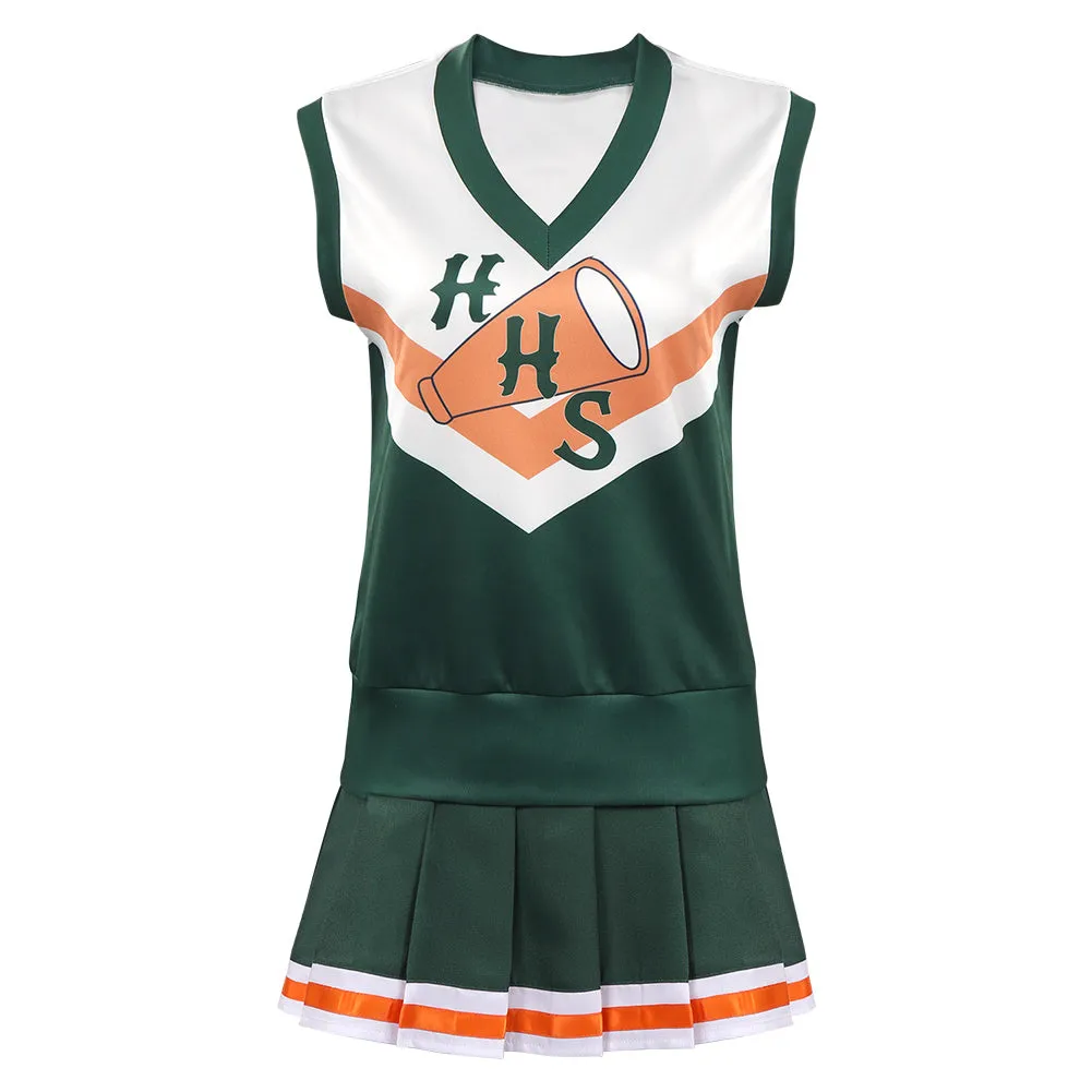 Stranger Things Season 4 Hawkins High School Cheerleading Cosplay Costume Top Skirt Outfits Halloween Carnival Suit