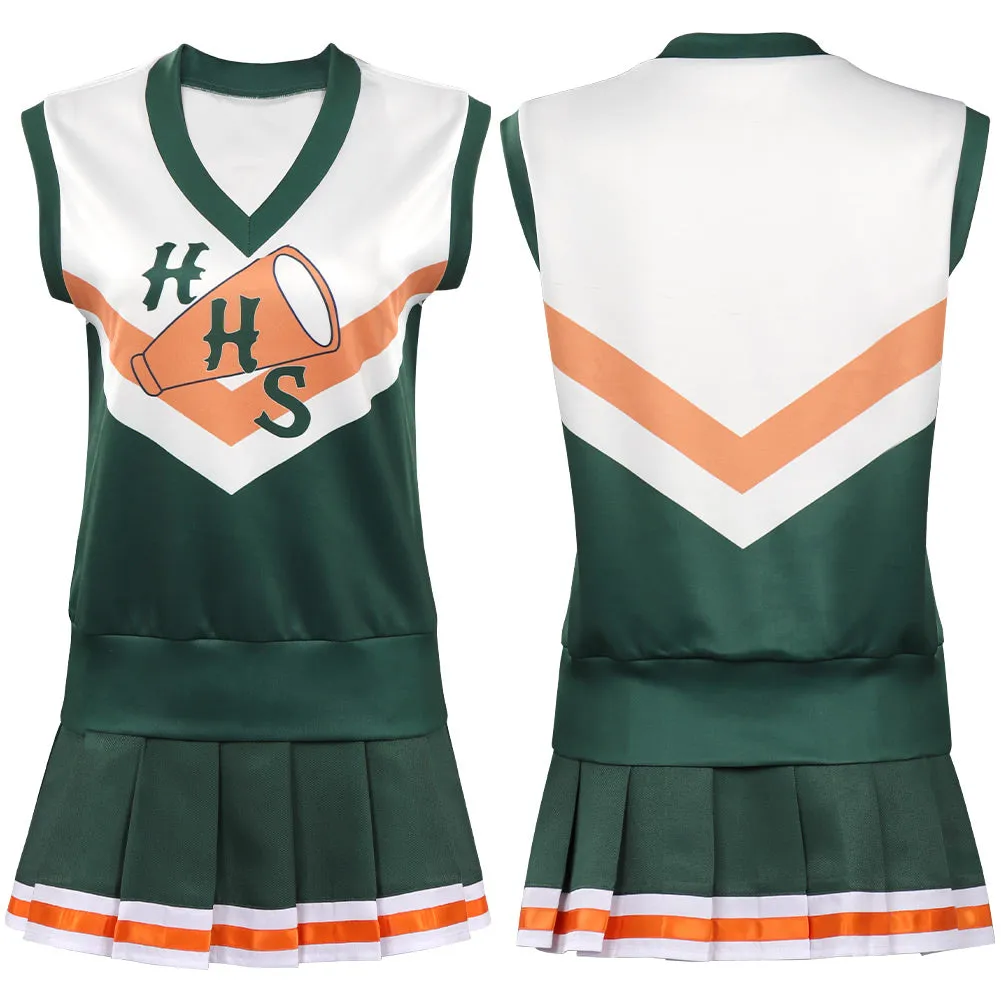 Stranger Things Season 4 Hawkins High School Cheerleading Cosplay Costume Top Skirt Outfits Halloween Carnival Suit