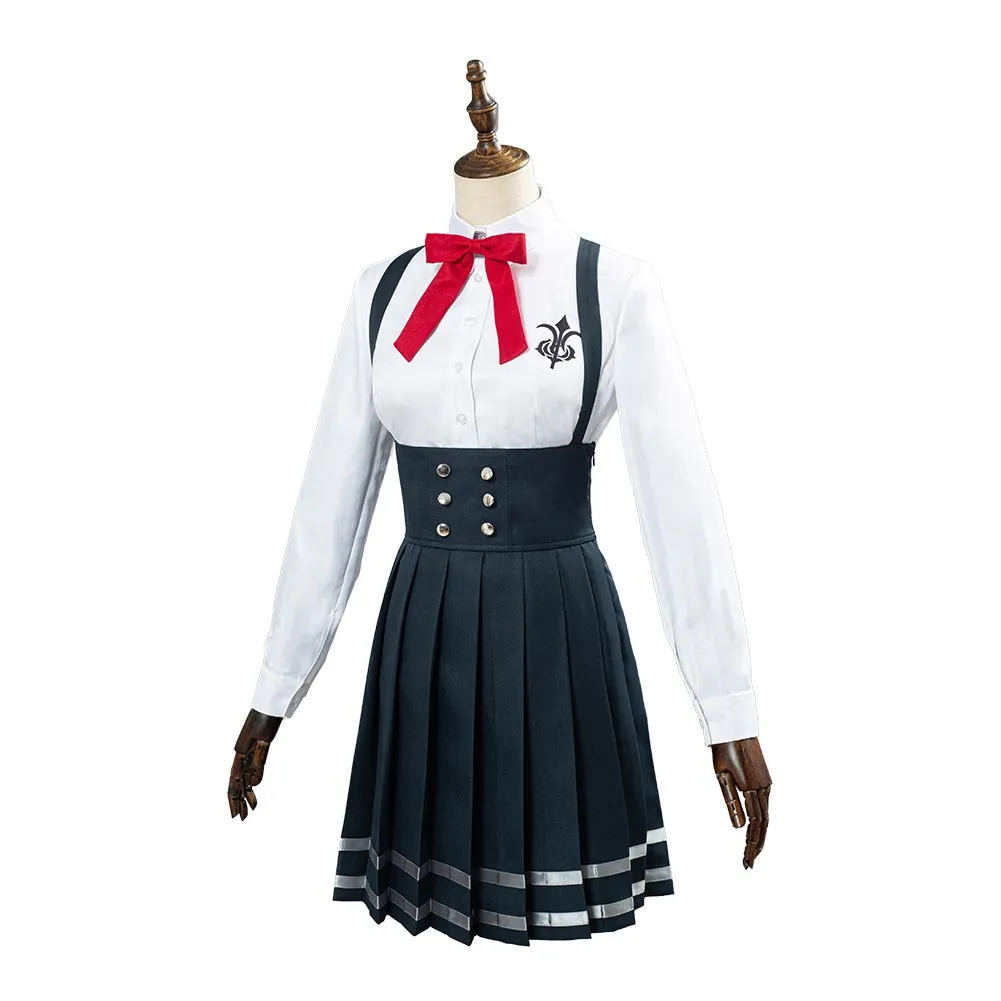 VeeGet VeeGet Anime Danganronpa V3 Shirogane Tsumugi School Uniform Skirts Outfit Halloween Carnival Cosplay Costume