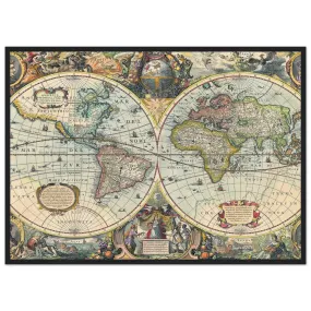 Vintage World Map Wall Art